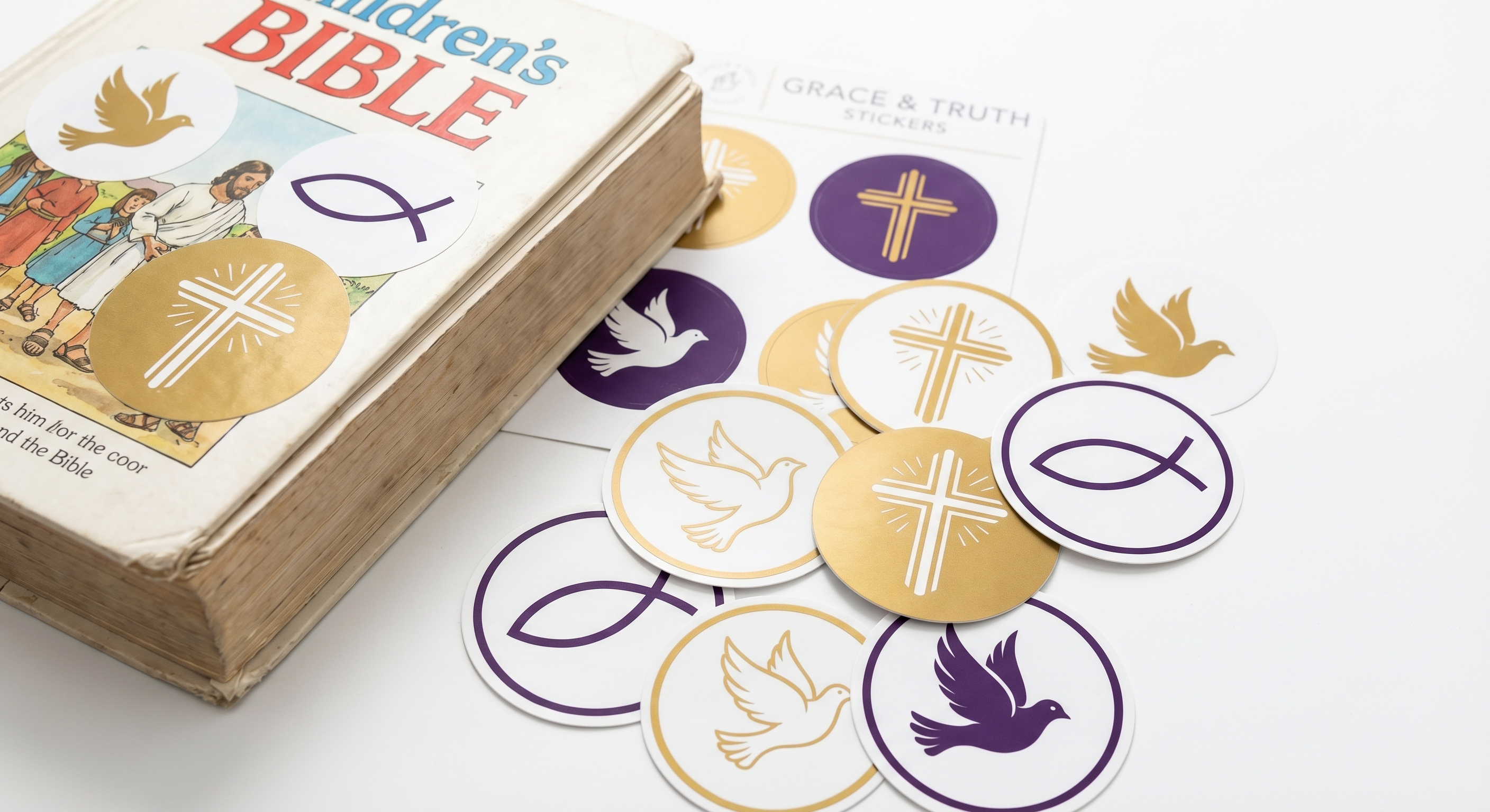 Church Stickers - Round