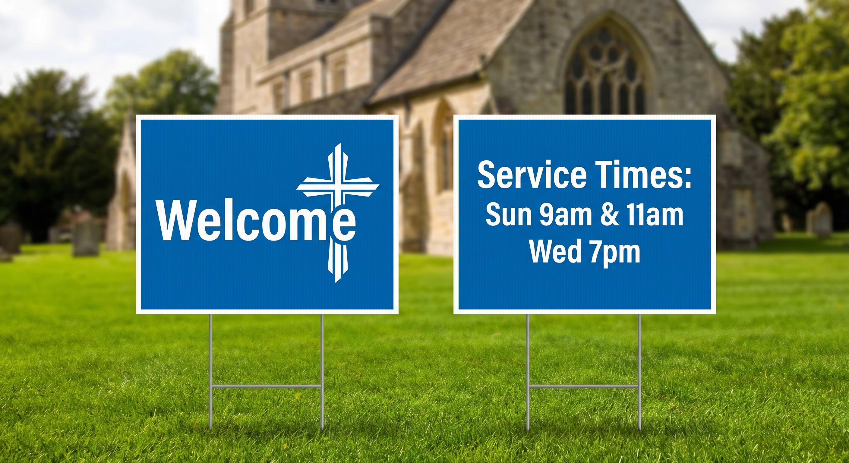 Church Yard Sign - 18x24 Standard